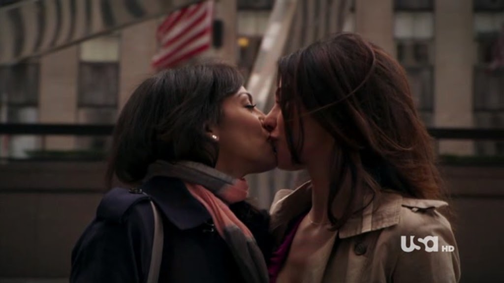 Lesbian asian kiss and