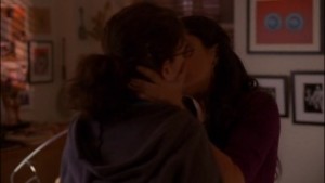 30 Rock Lesbian Kiss, Salma Hayek & Tina Fey Lesbian Kiss