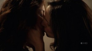 Being Erica Lesbian Scene, Erin Karpluk and Anna Silk Lesbian Kiss