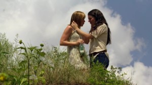 Cherilyn Wilson and Yara Martinez, Lesbian Kiss Chase TV Show lesmedia