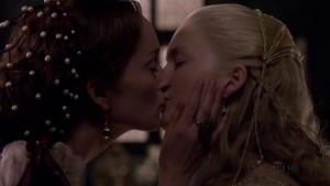 Holliday Grainger and Lotte Verbeek Lesbian Kiss, The Borgias Watch Online lesbian media