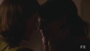 Clea DuVall and Sarah Paulson Lesbian Kiss from American Horror Story