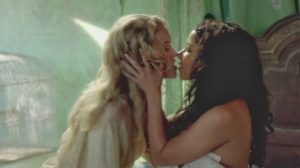 Eleanor and Max Lesbian Kiss Black Sails