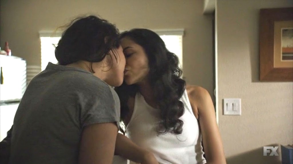 Emily Rios and Alyssa Diaz Lesbian Kiss The Bridge