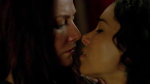 Max & Anne Lesbian Kiss Black Sails