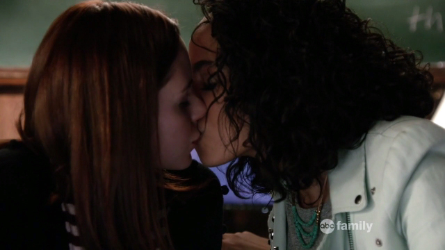 Brenna and Margo Lesbian Kiss Chasing Life 1.